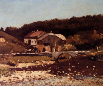  maler - La Ferme De Bonnevaux realistischer Maler Gustave Courbet
